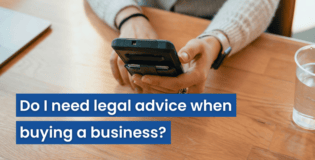 Do I need legal advice when buying a business