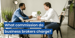 What commission do business brokers charge